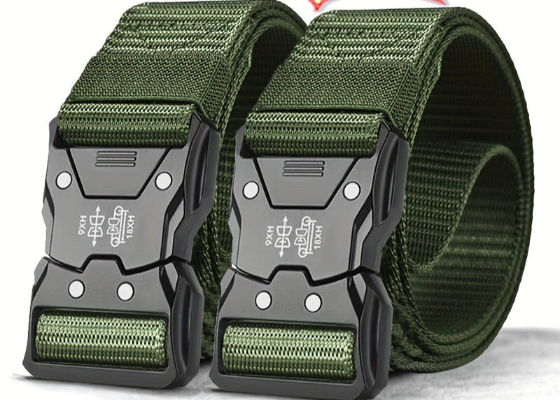 Unisex Tactical Nylon Belt – Sturdy, Breathable, and Versatile