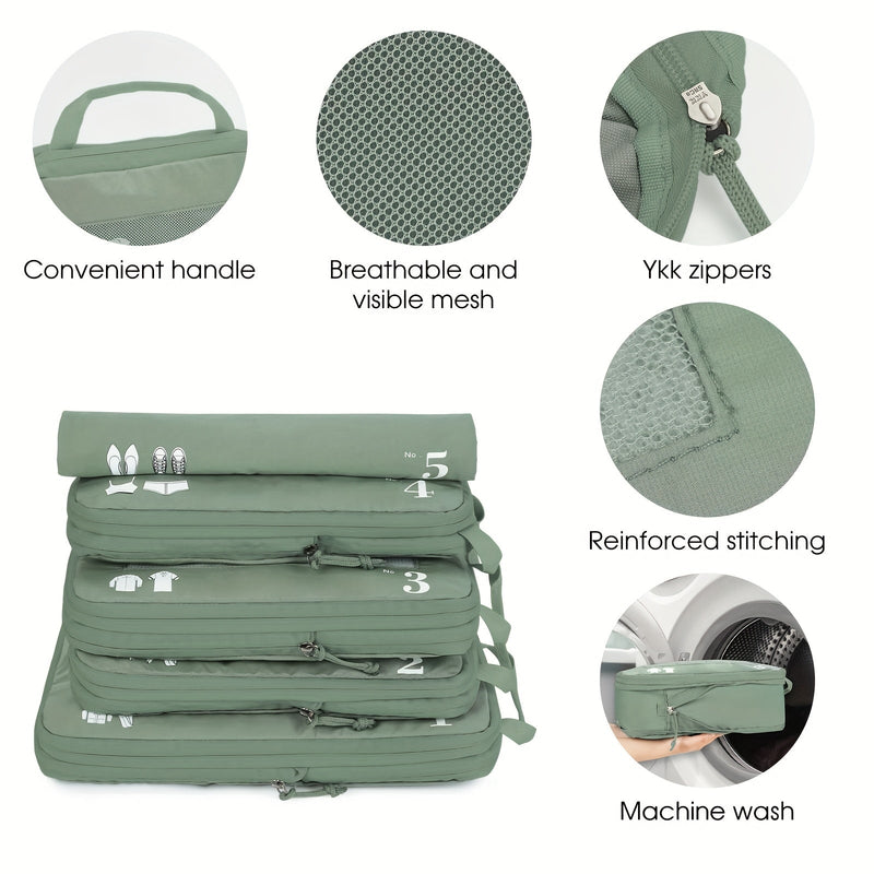 TravelSmart Compression Travel Organizer Set – Efficient Luggage Solution