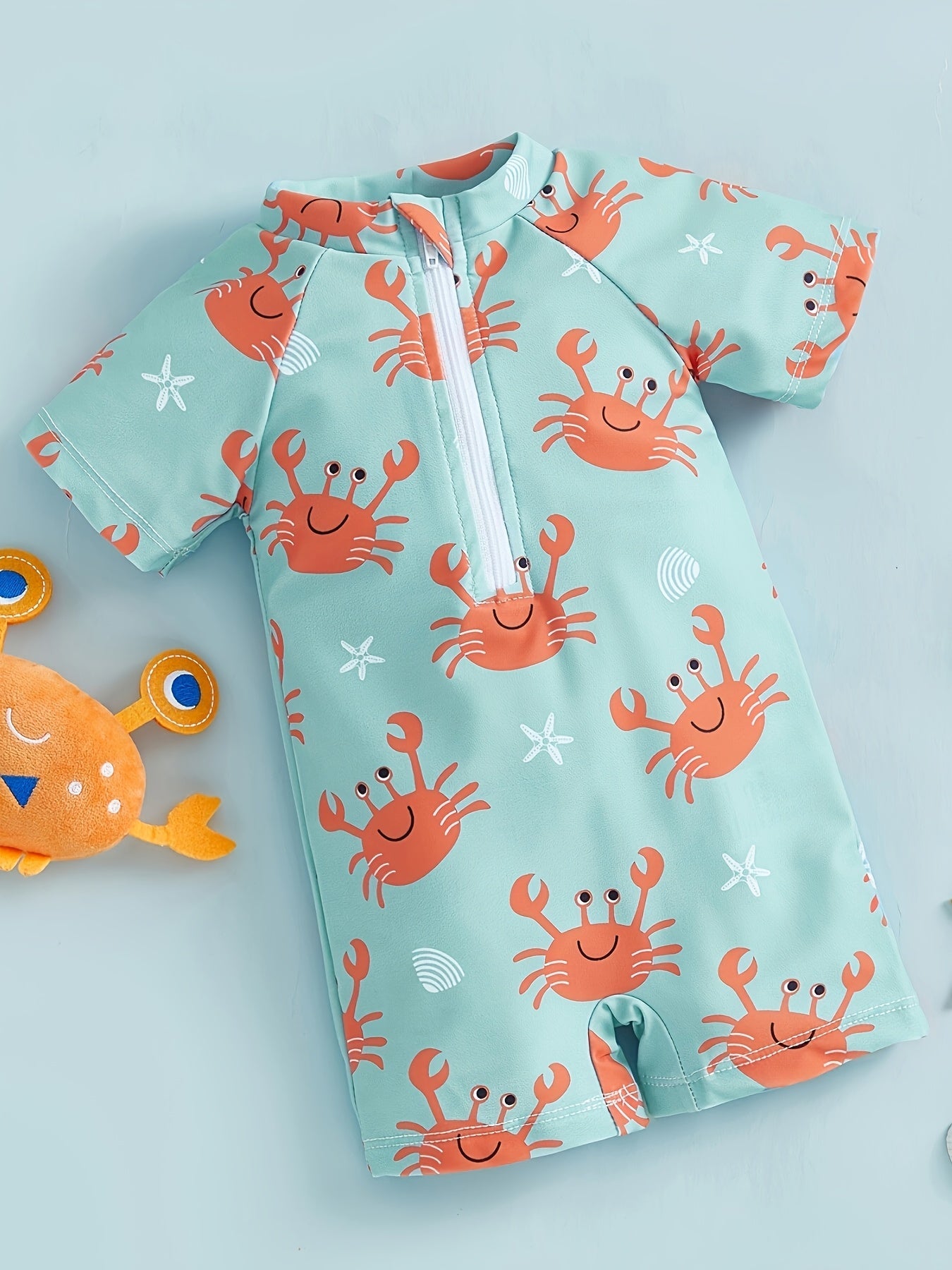 Crab UV Swimsuit for Babies – Comfortable One-Piece for Sun & Splash Fun