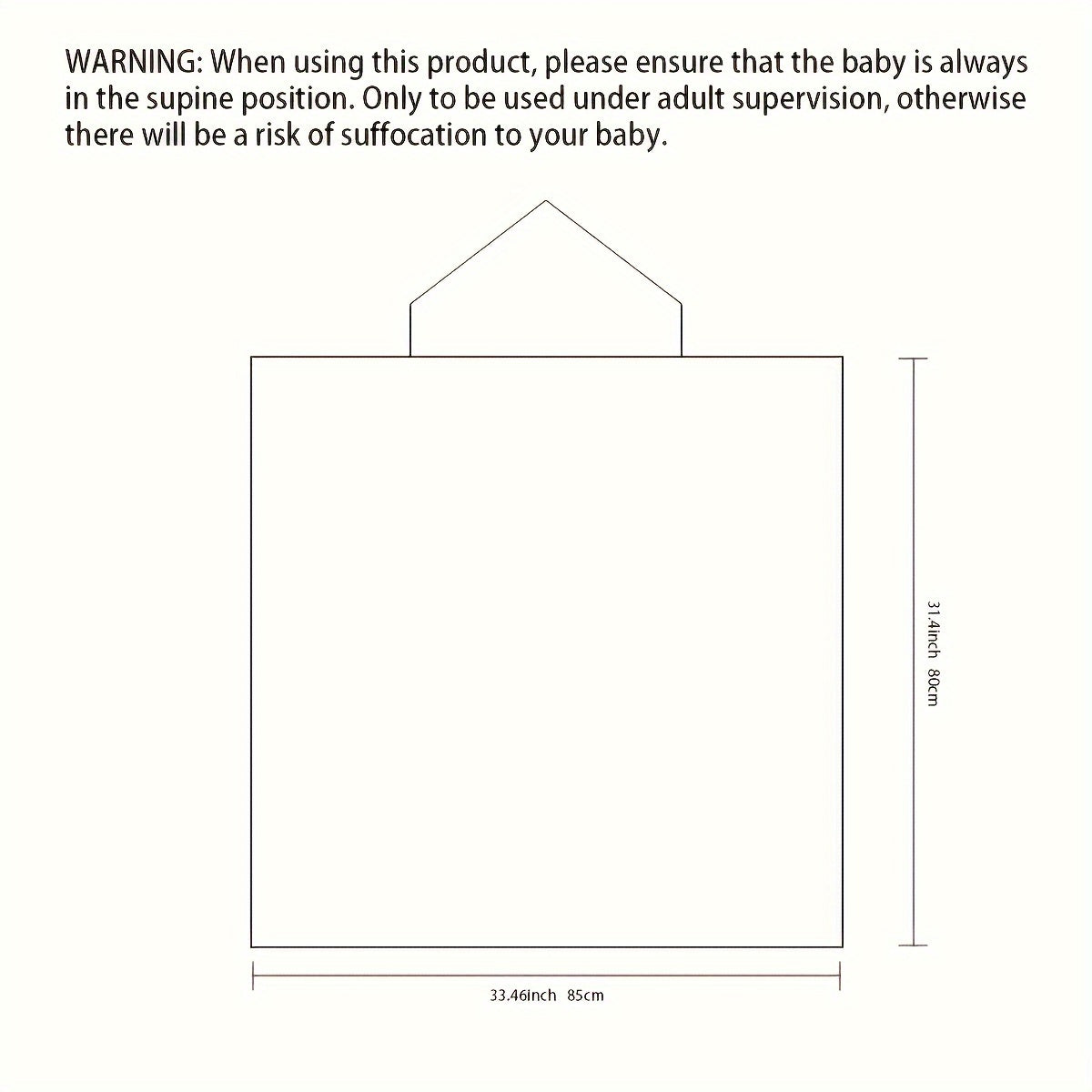 CuddleMe Baby Blanket – Multifunctional Hooded Blanket with Khaki Stripes for Babies