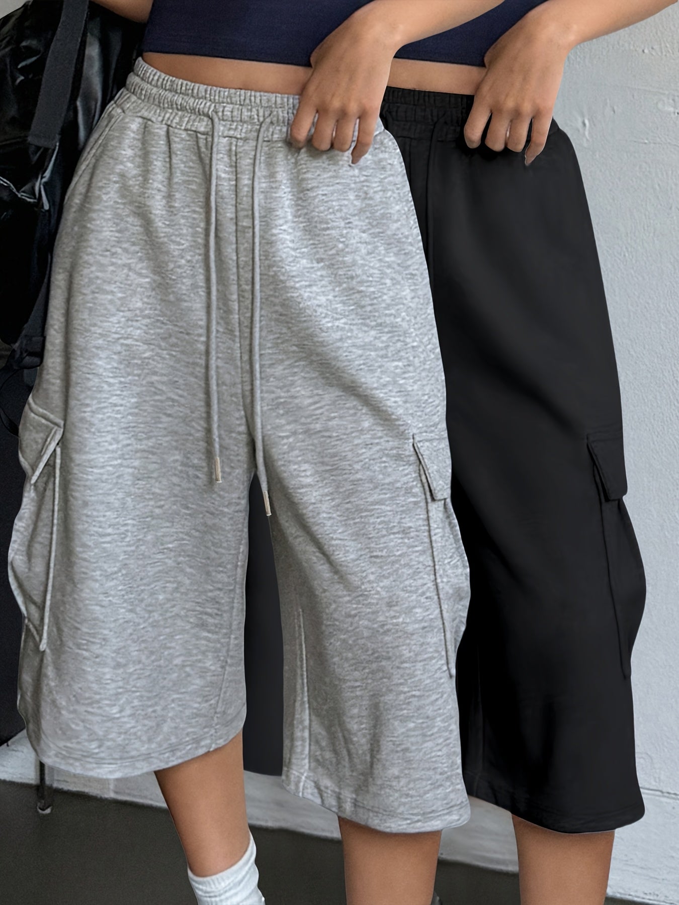 Urban Ease Women's Cargo Shorts Set – Comfort and Style in One