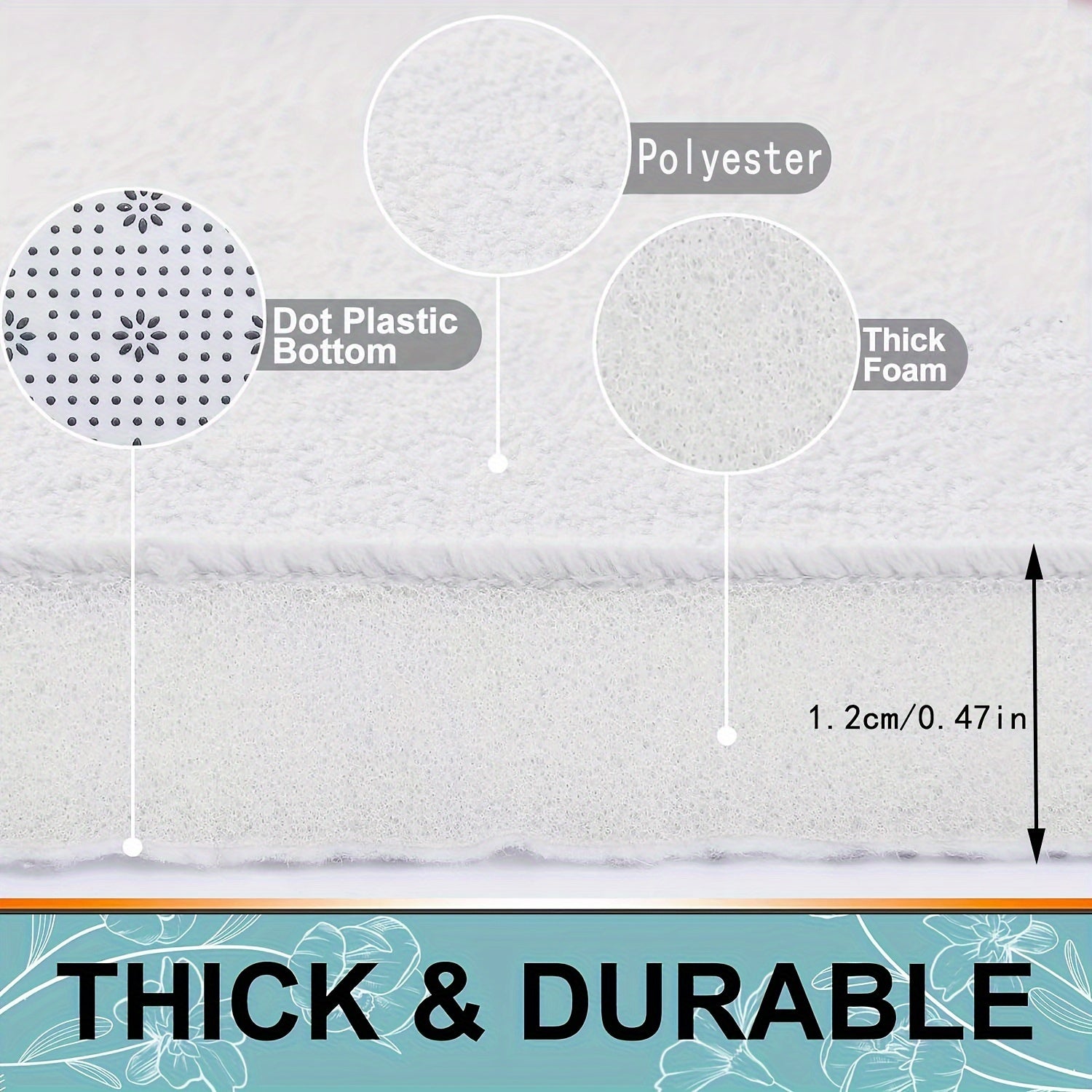 Persian-Inspired Bathroom Rugs Set – Absorbent and Non-Slip