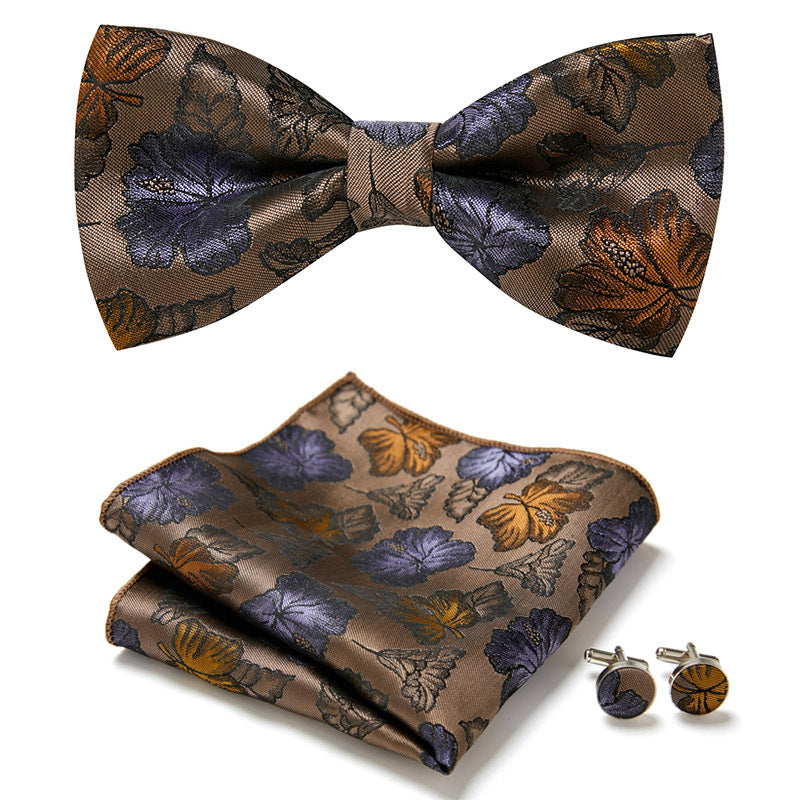 Elegant Bow Tie Set – Handcrafted with Matching Accessories