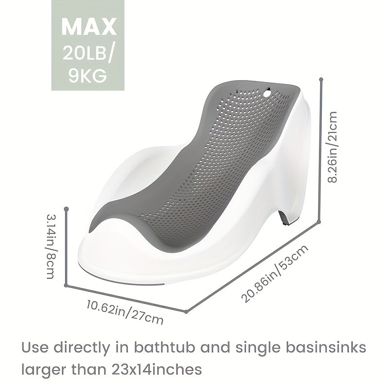 SafeNest Baby Bath Seat – Ergonomic & Ventilated Support