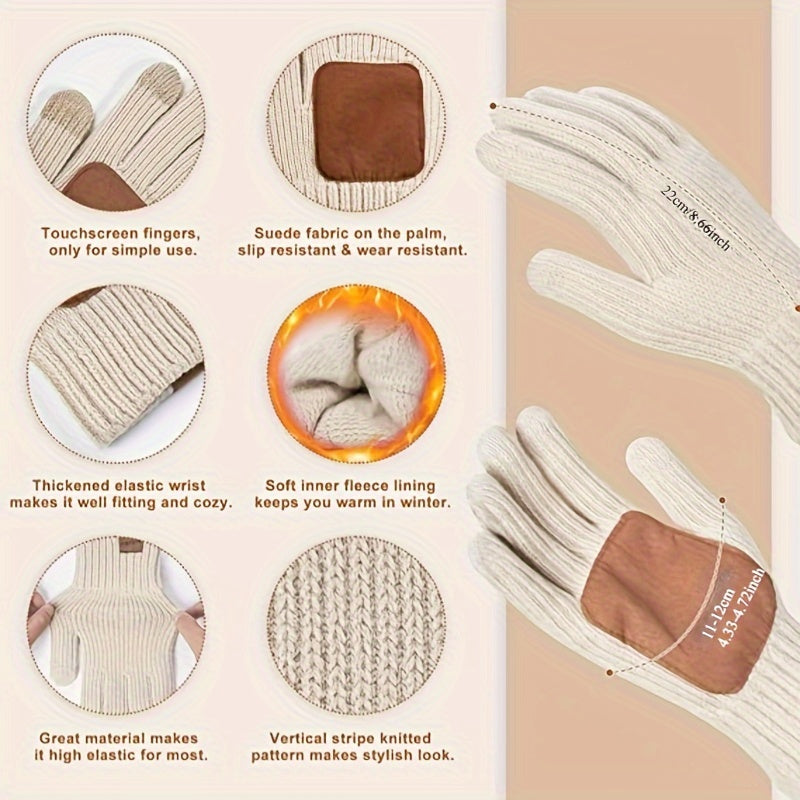 Lieke 3-in-1 Winter Set – Warm Knitted Beanie, Scarf, and Gloves
