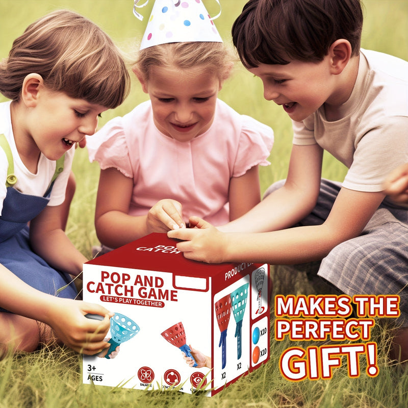 Pop and Catch Ball Game - Fun and Active Outdoor Activity for Kids