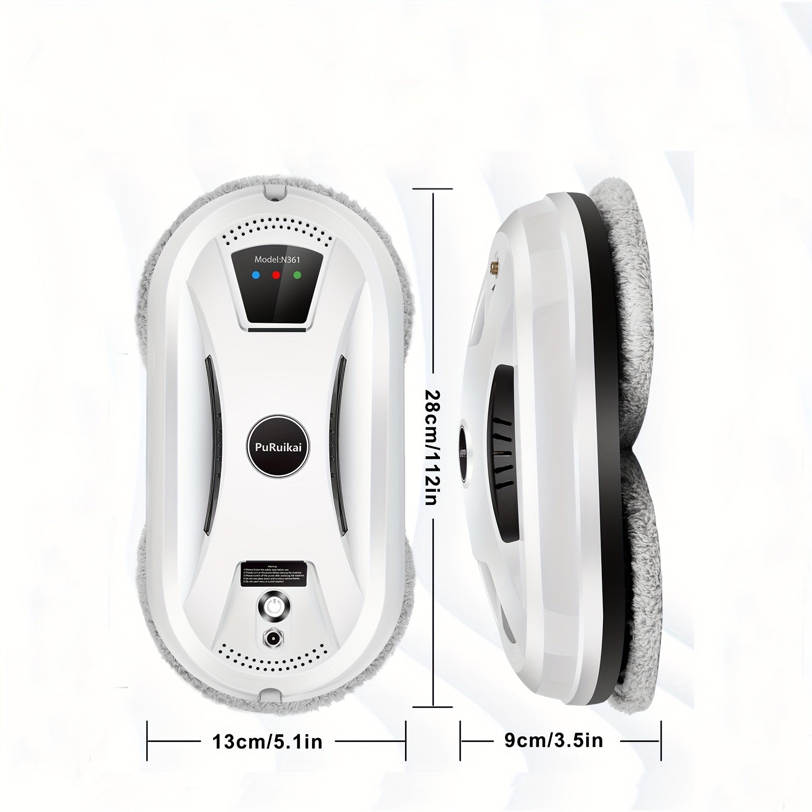 Fully Automatic Window Cleaner – Intelligent Glass Scrubber with Remote Control for Efficient Cleaning