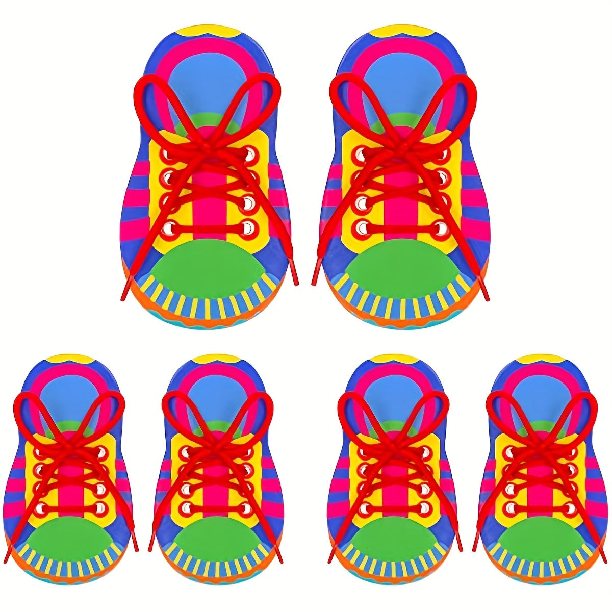 Educational Colorful Lacing Toy – Learning to Tie Shoelaces in a Playful Way