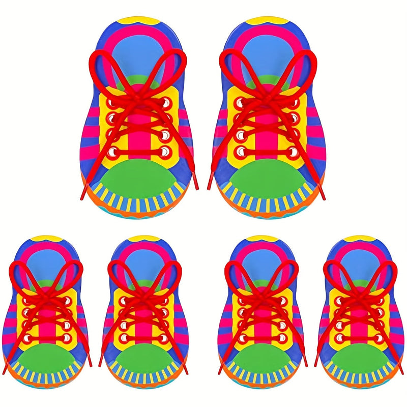 Educational Colorful Lacing Toy – Learning to Tie Shoelaces in a Playful Way
