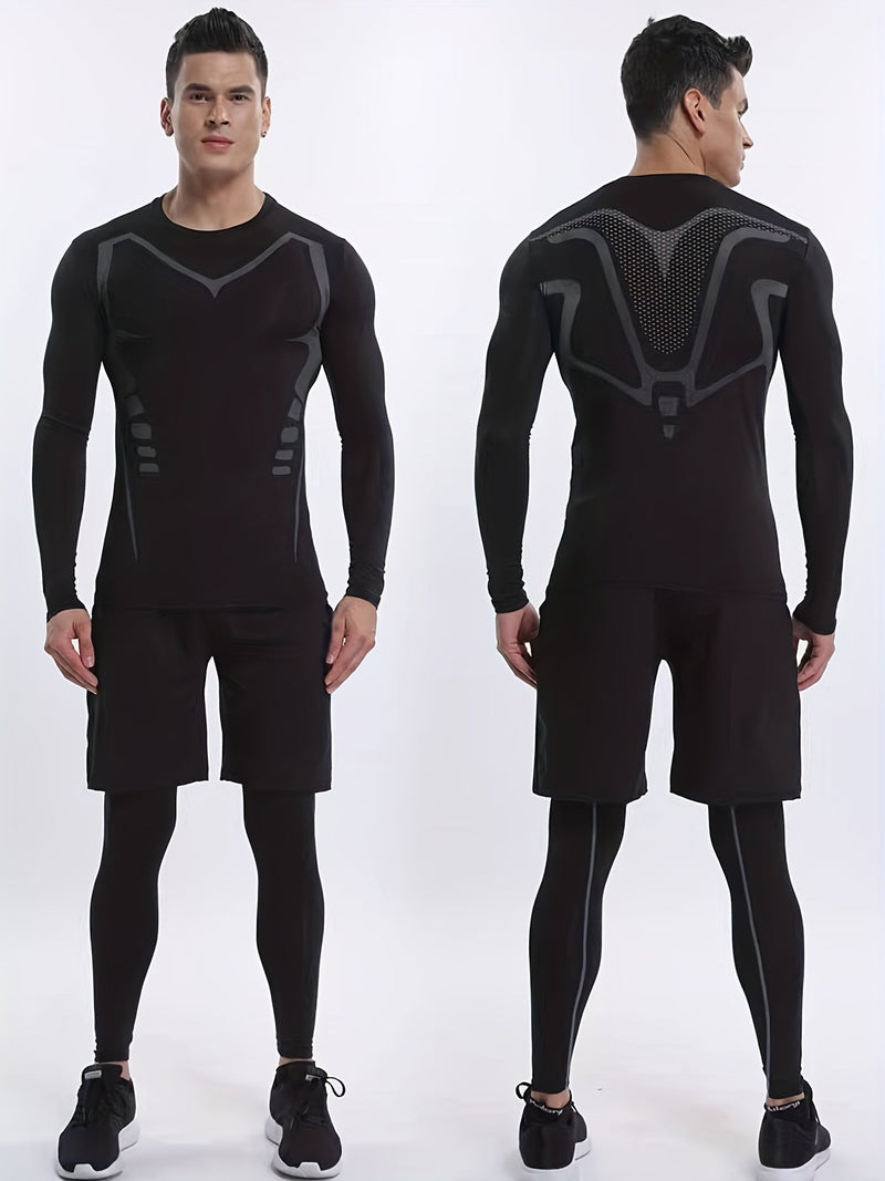 Velocity Pro Men's Thermal Sports Shirt – Breathable, Warm, and Performance-Oriented