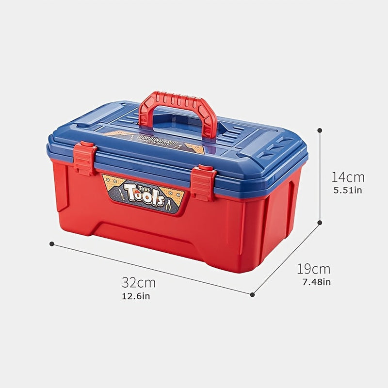 48-Piece Tool Set for Kids – With Electric Drill, Safety Helmet, and Storage Bag