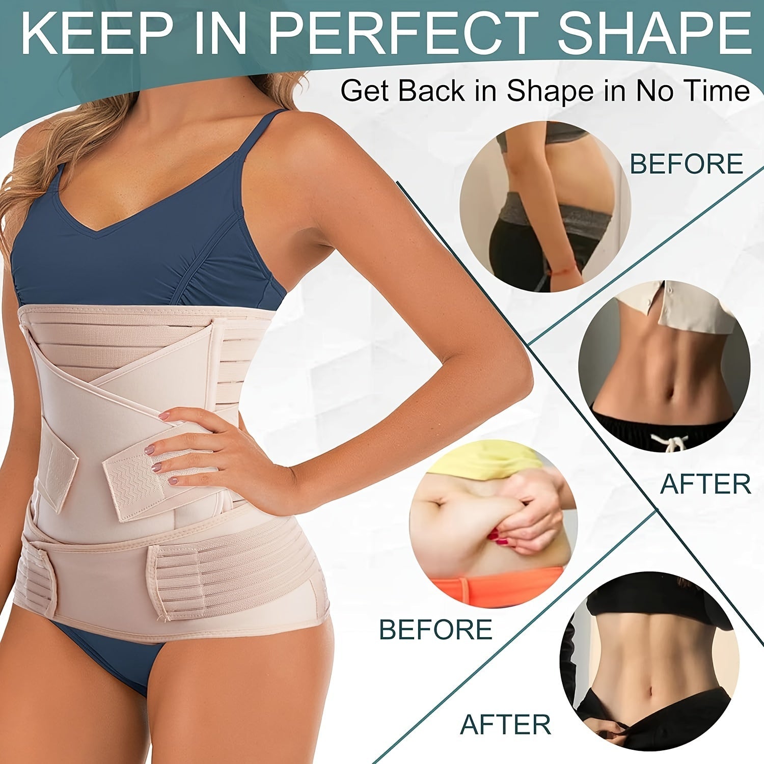 3-in-1 Postpartum Belly Band – Comfortable and Adjustable Support for Recovery After Childbirth