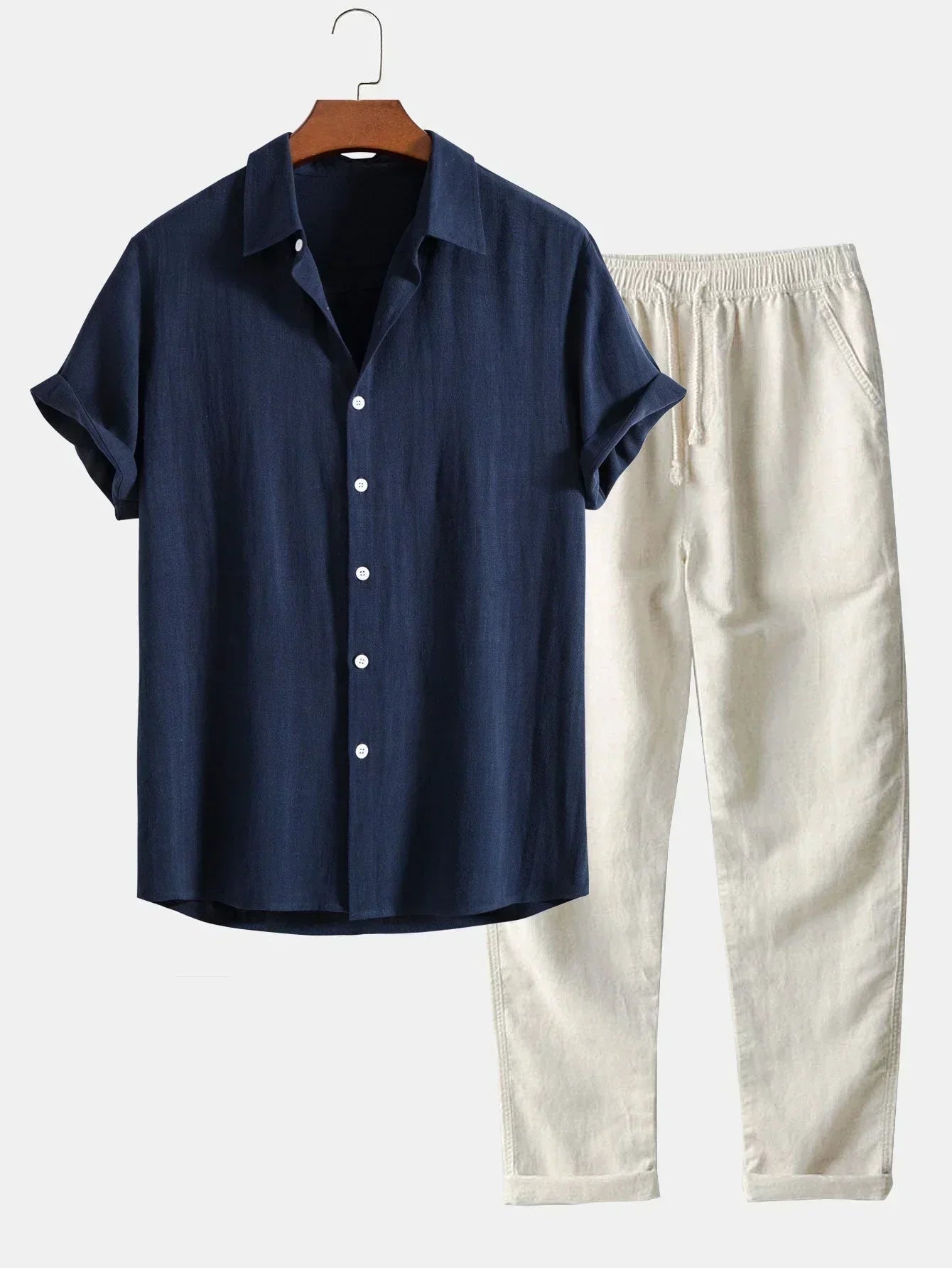 Loose Linen Summer Set for Men – Fresh and Comfortable