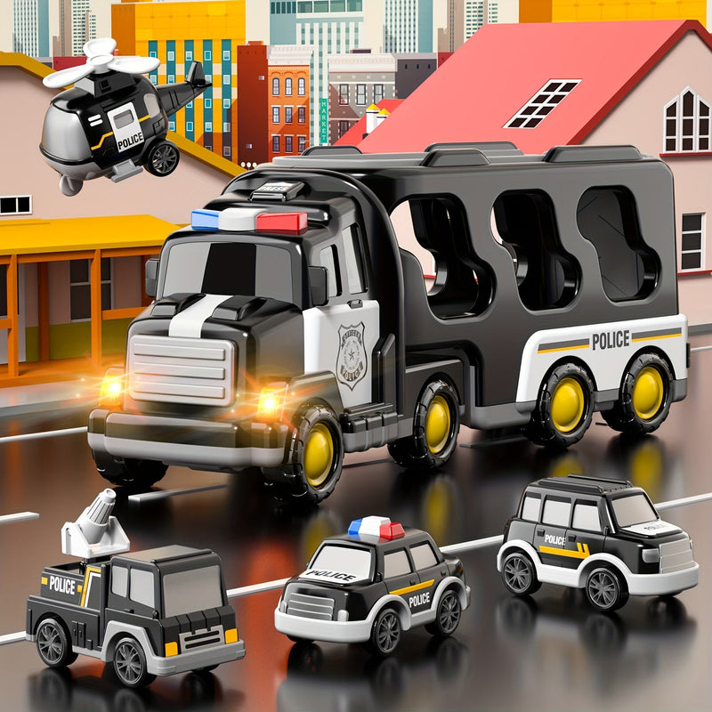 Police Playset with Truck and Vehicles - For Excitement and Adventure