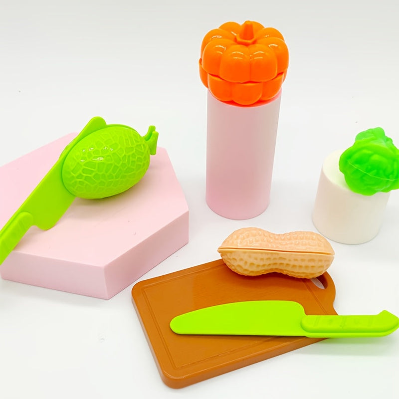 Educational Cutting Set with Food, Fruit, and Vegetables – Perfect for Early Learning and Role Play