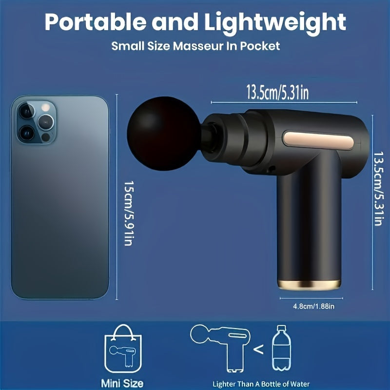 Compact Massage Gun - Powerful Relaxation for Back and Neck in Style