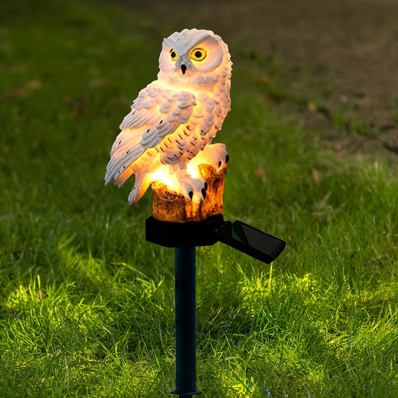 Solar LED Owl Garden Lamp – Realistic Ambient Lighting for Gardens and Pathways