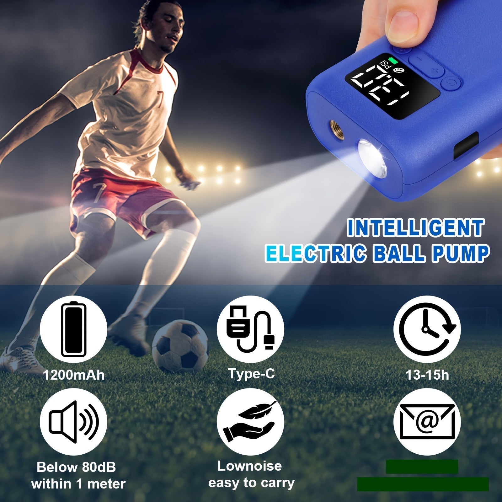 Automatic Ball Pump 20 PSI – Fast and Convenient for Various Sports Balls