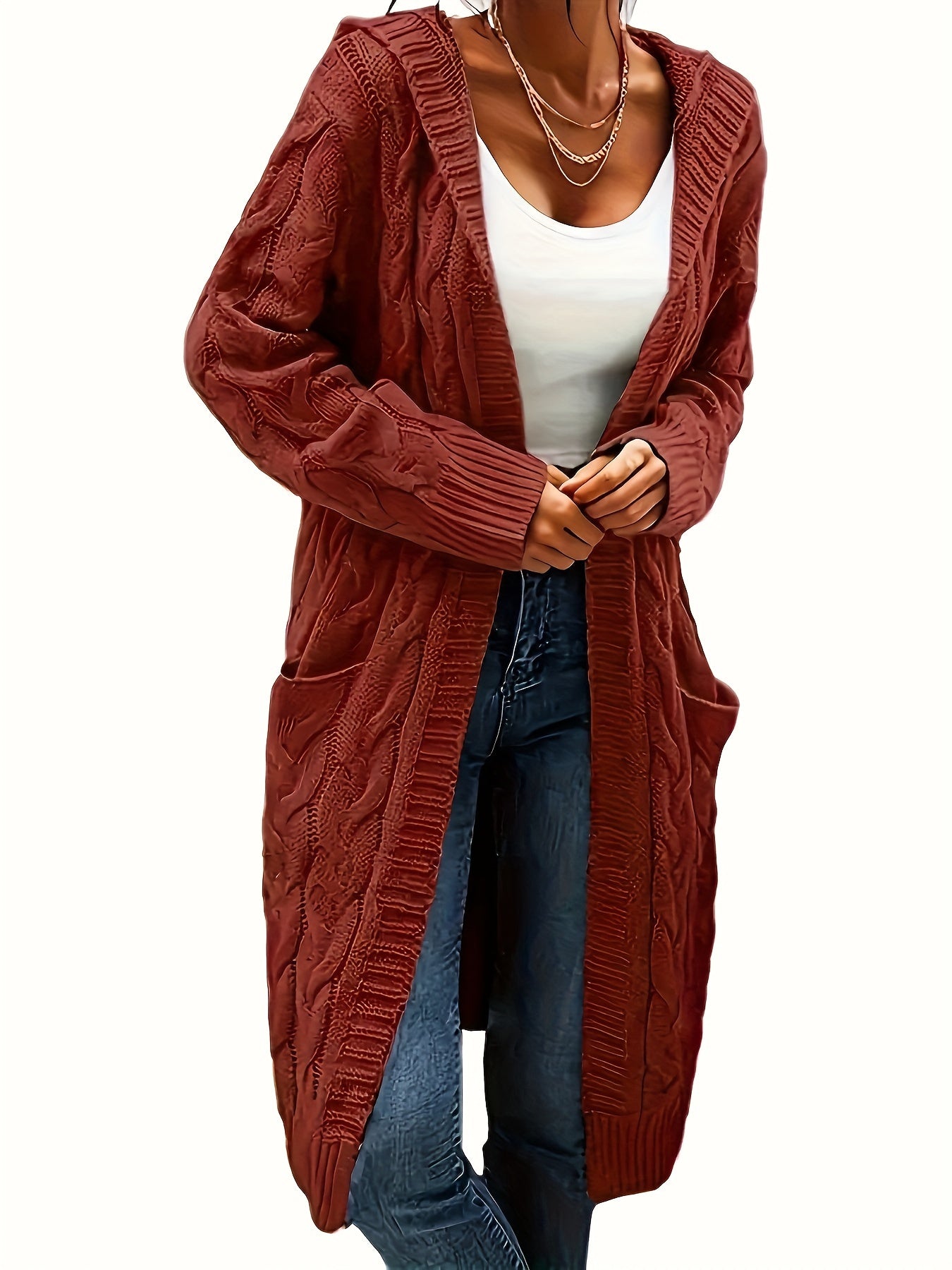 Sophia’s Cable Knit Sweater - Comfort and Style for Cold Days