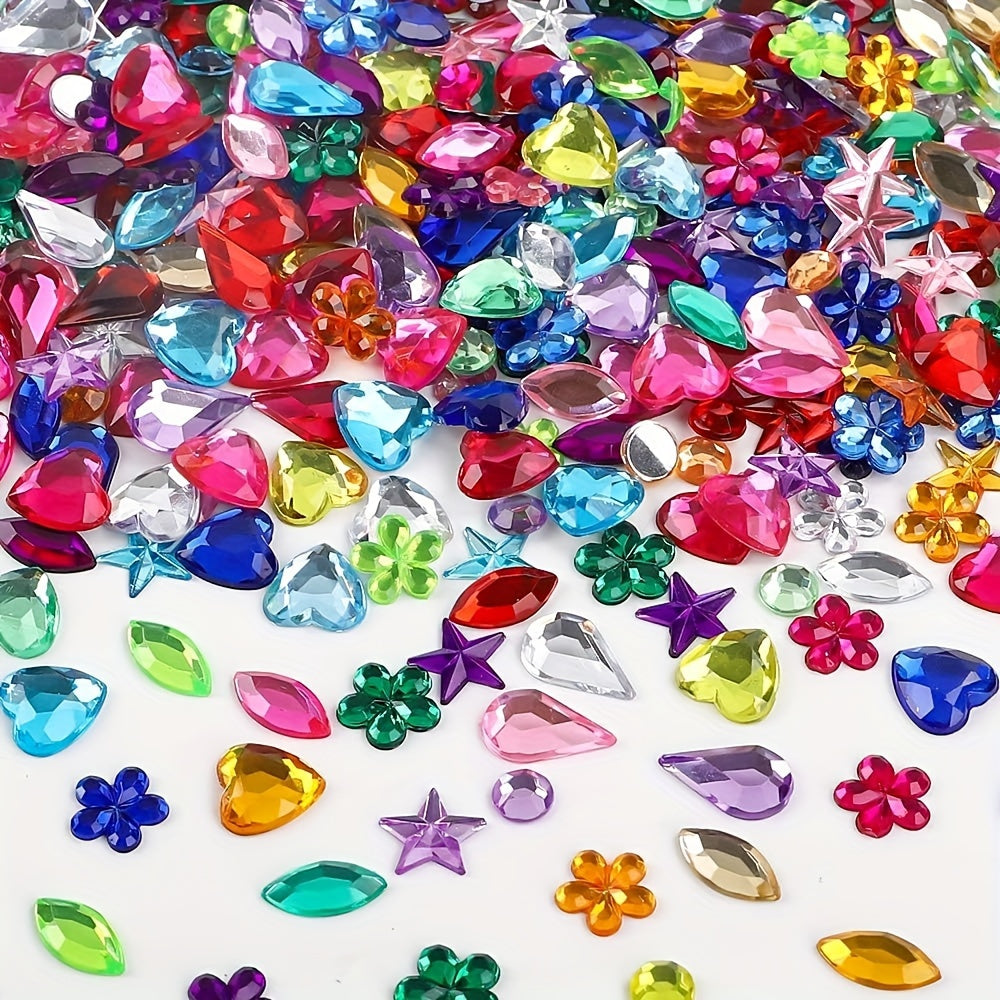 Decorative Acrylic Gems Set – Ideal for Parties and DIY Projects