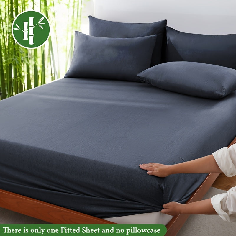 Summer Cool Bamboo Fiber Fitted Sheet – Luxury Breathable Comfort