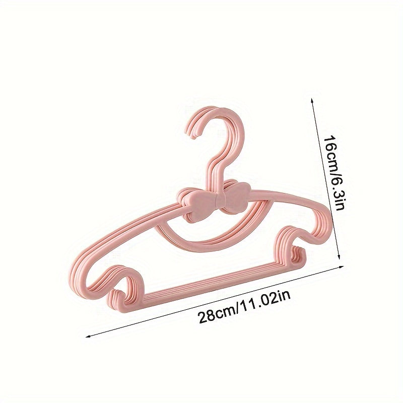 Sustainable Hangers for Kids - Cute Bow Design, Lightweight and Space-Saving
