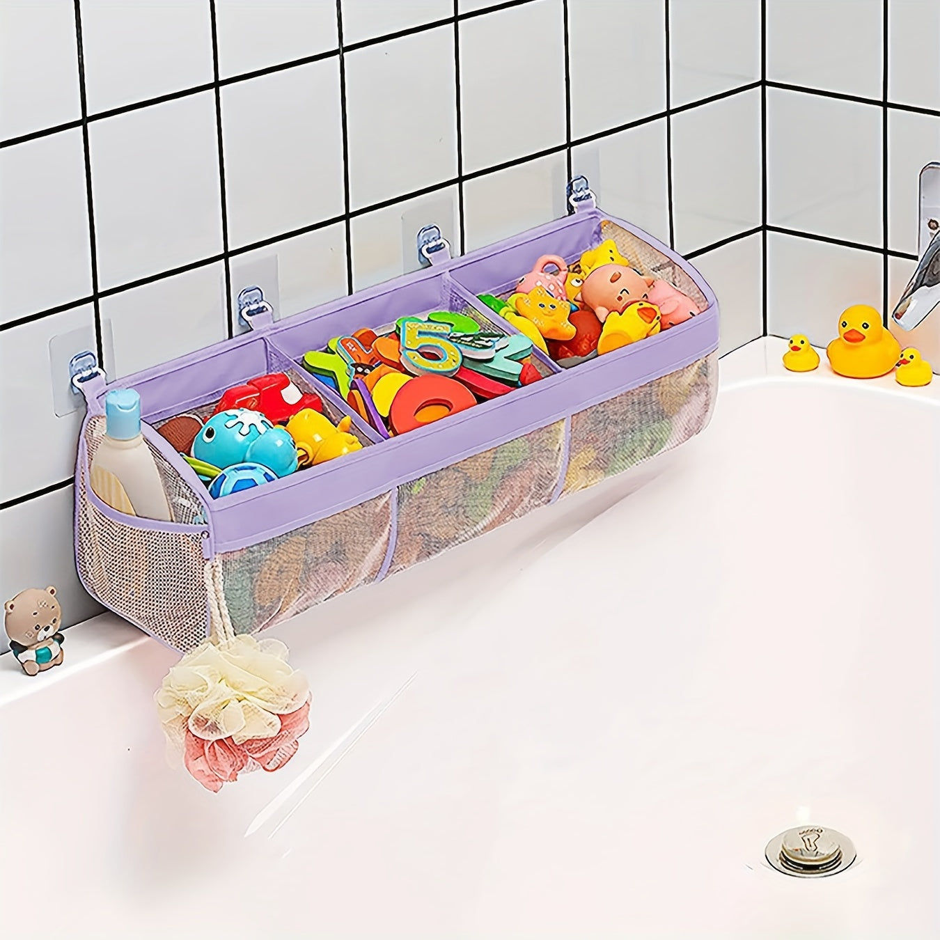 Mesh Bath Toy Organizer - Perfect for Tidiness