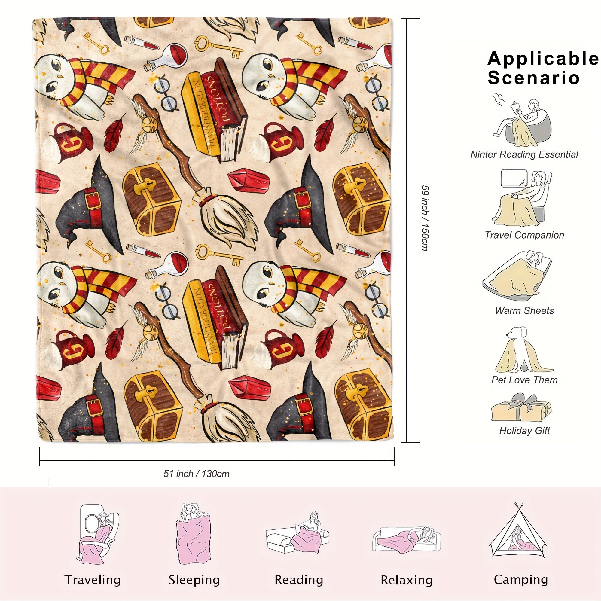 Magical Harry Potter Blanket – For an Enchanting Atmosphere in Your Home