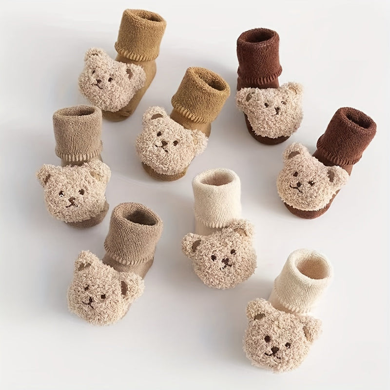 Tessa Cute Bear Slippers for Kids - For Warmth and Fun