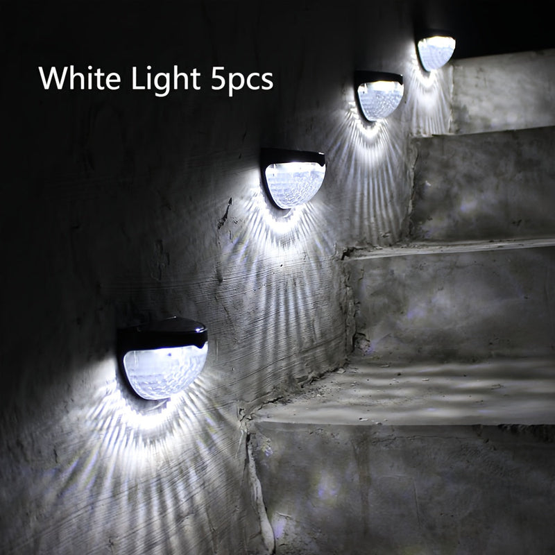 SolarGlow Semi-Round LED Fence Lighting – Elegant and Durable