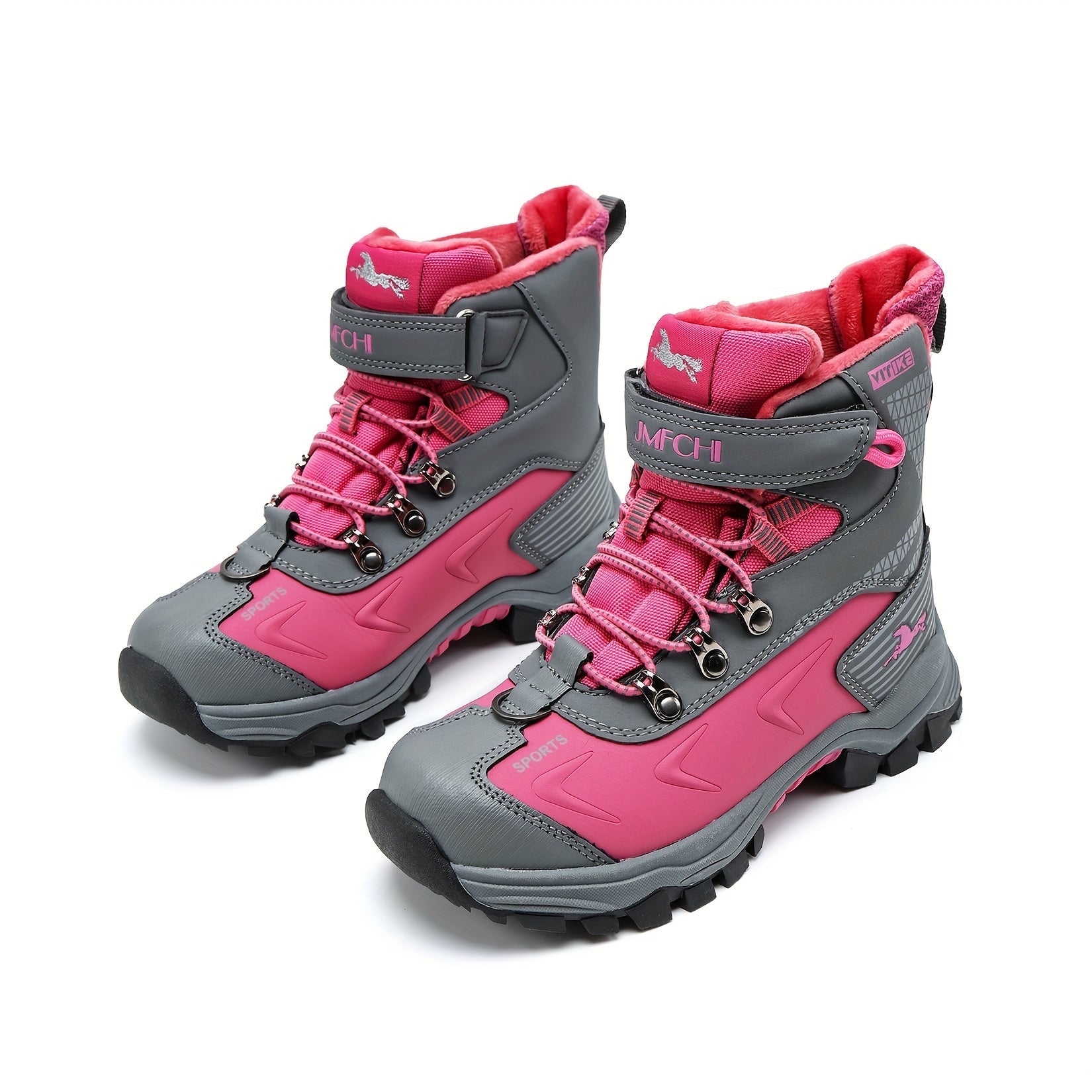 Women's High-Top Snow Boots – Non-Slip Walking Shoes with Warm Lining