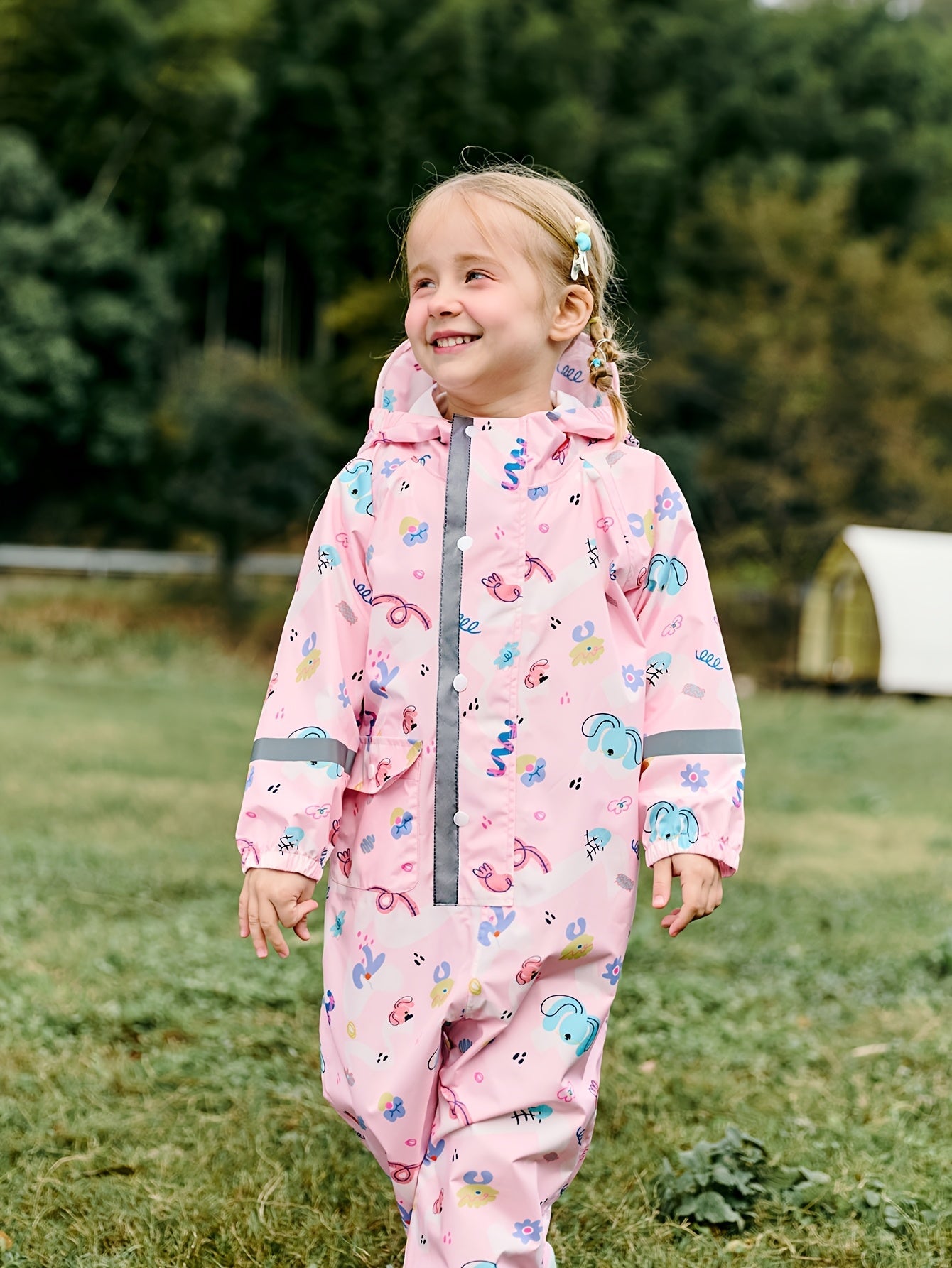 Cheerful Waterproof Rain Overall for Children – Breathable and Comfortable for Outdoor Activities