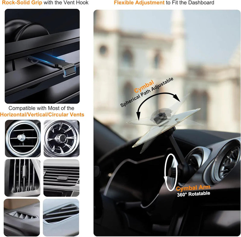 Car Vent Mini Cymbal – Compact Dashboard Percussion