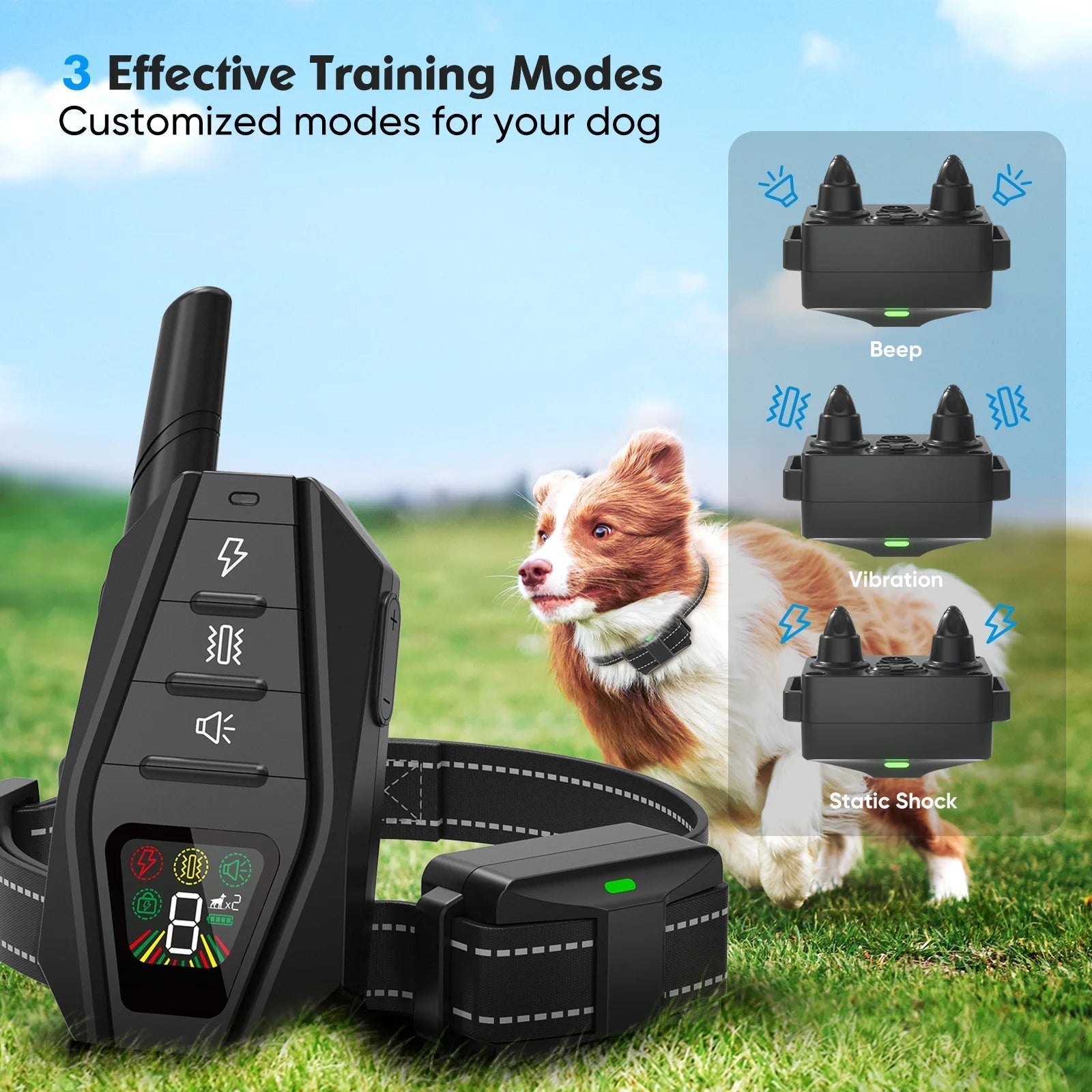 Electronic Dog Training Collar – Anti-Bark and Long Range