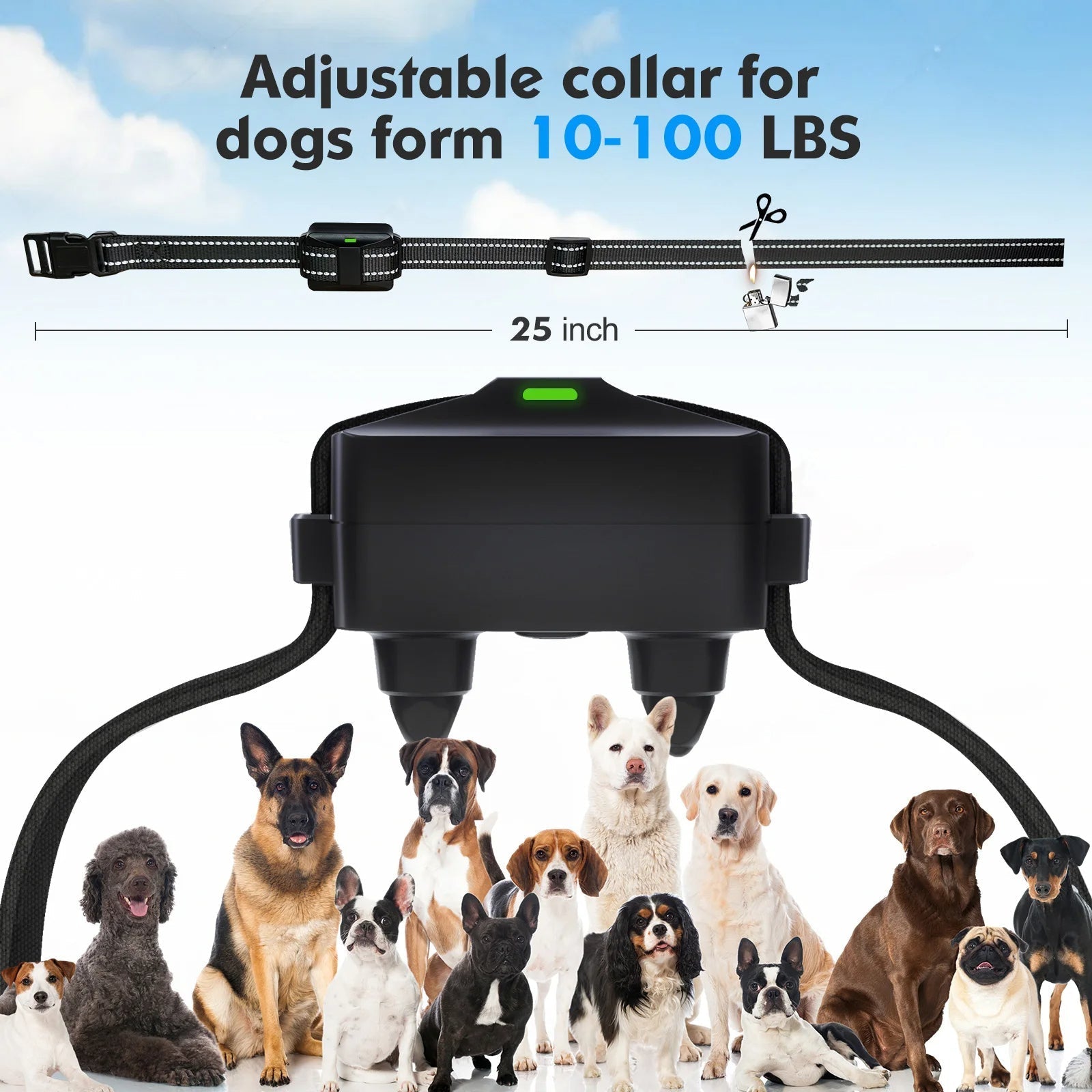 Electronic Dog Training Collar – Anti-Bark and Long Range