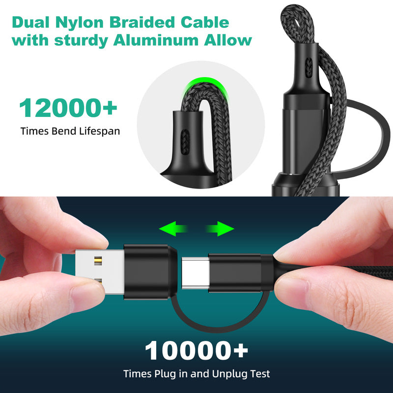 FlexCharge 3-in-1 Cable – Strong, Convenient and Universal