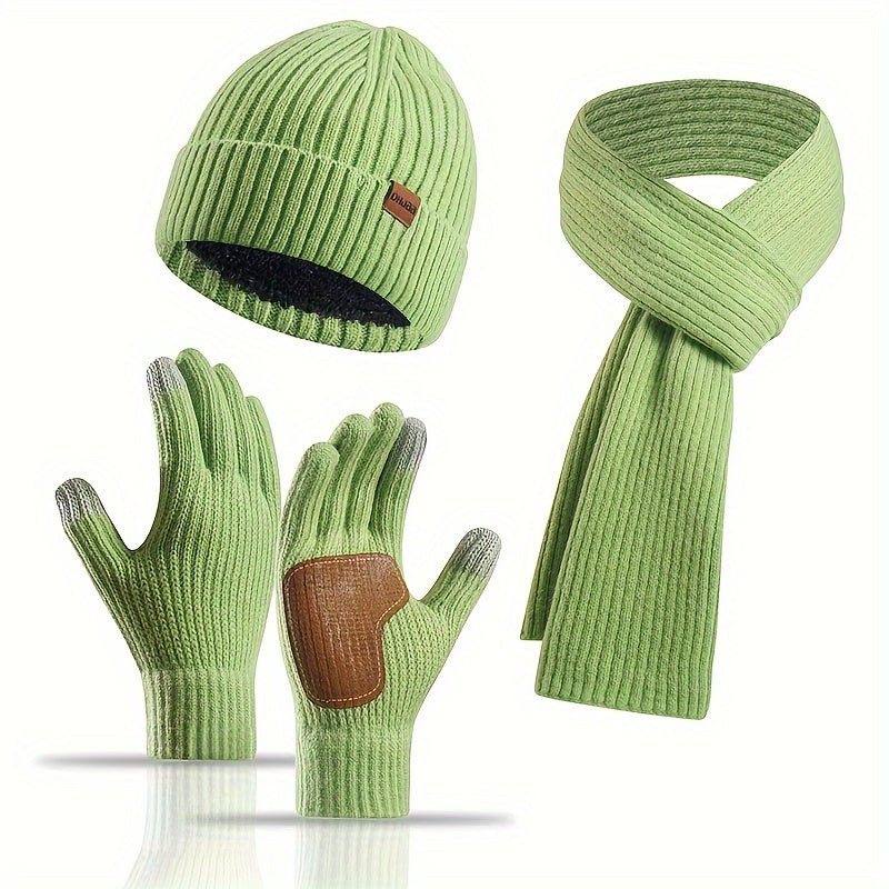 Joyful Winter Set - Hat, Scarf, and Gloves for Couples