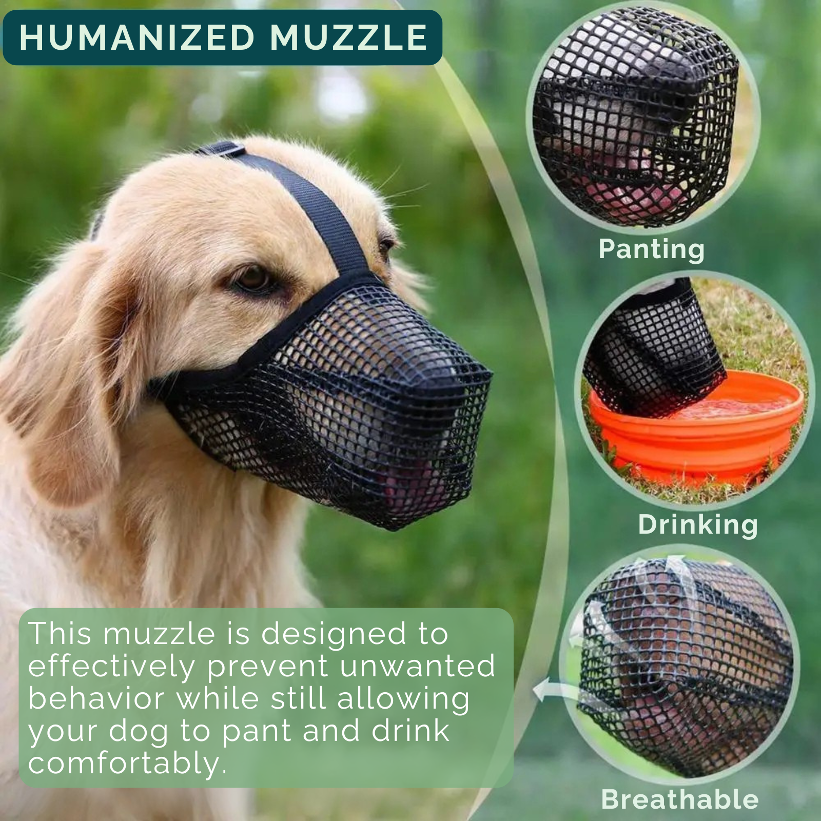 AirMesh Muzzle – Soft and Comfortable Dog Muzzle