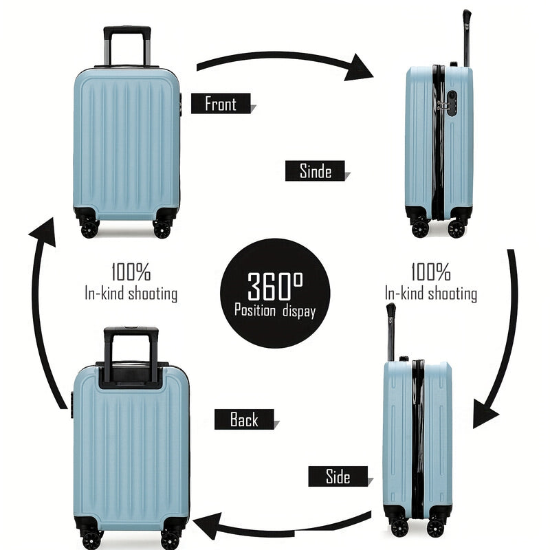 Stylish Travel Suitcase with 4 Wheels – Compact and Sturdy for Global Adventures
