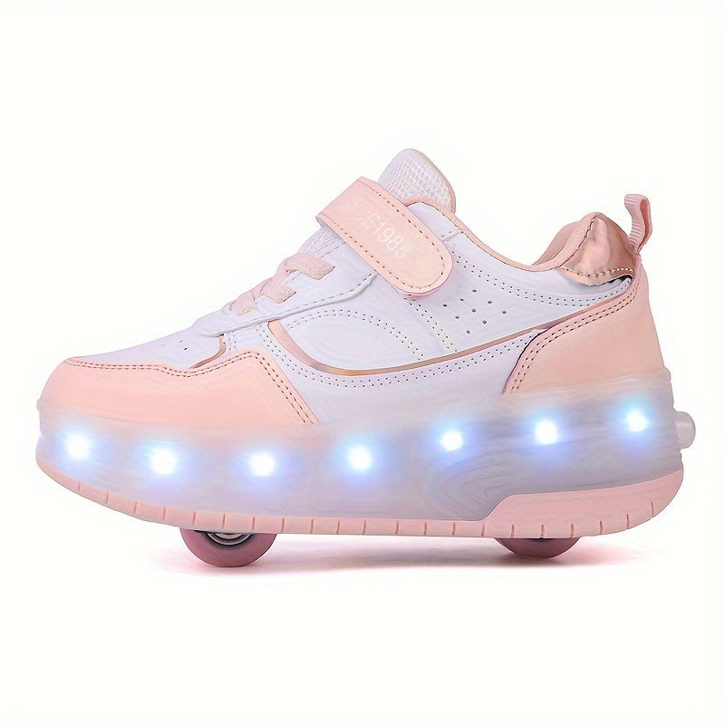 GlowRiders Roller Sneakers - For Kids with Light Show