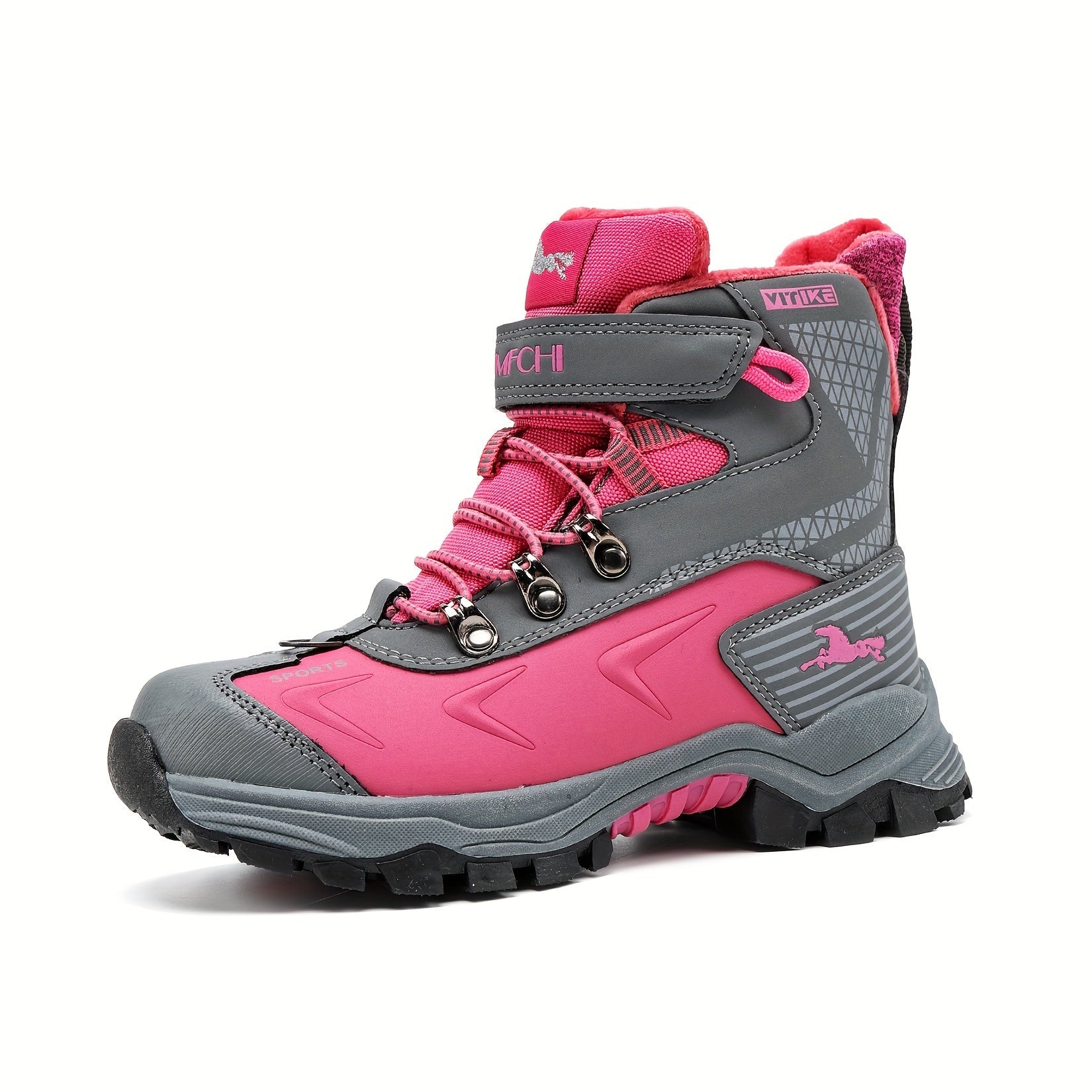 Women's High-Top Snow Boots – Non-Slip Walking Shoes with Warm Lining