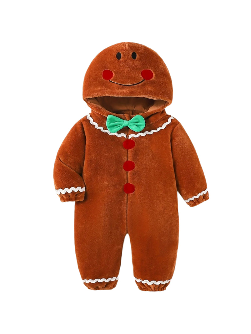 Gingerbread Man Romper for Kids - For Festive Coziness