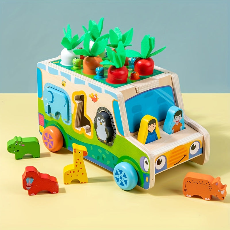 Educational Farm Play Vehicle - Animals and Vegetables in Action