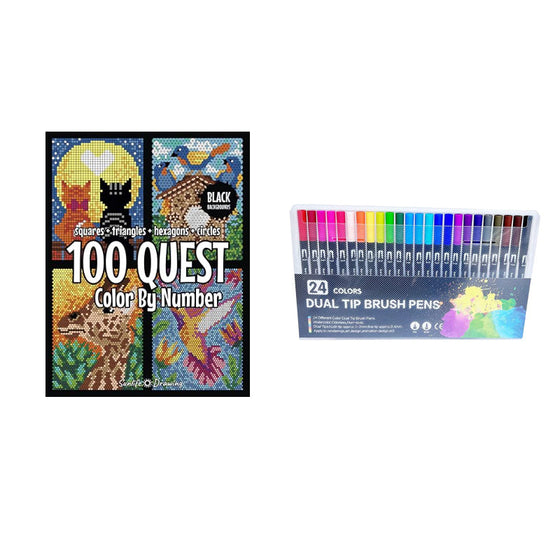 Colorful Creative Paint by Numbers Book - For relaxation and fun