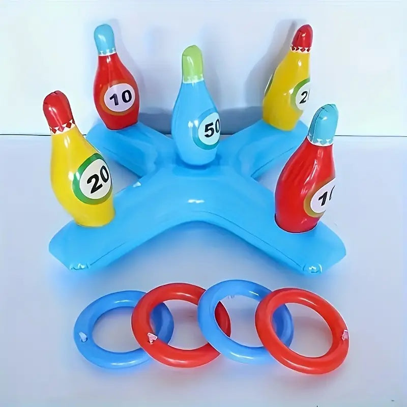Inflatable Water Bowling Set – Fun Pool Game for Everyone