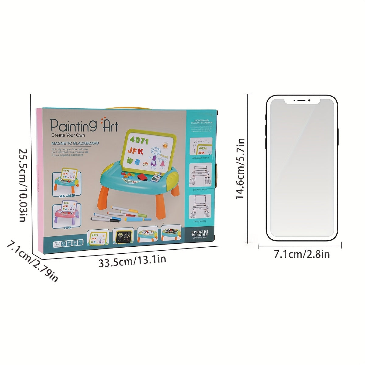 Educational Drawing Board for Kids – Double-Sided with Magnetic Numbers and Letters for Creative Learning