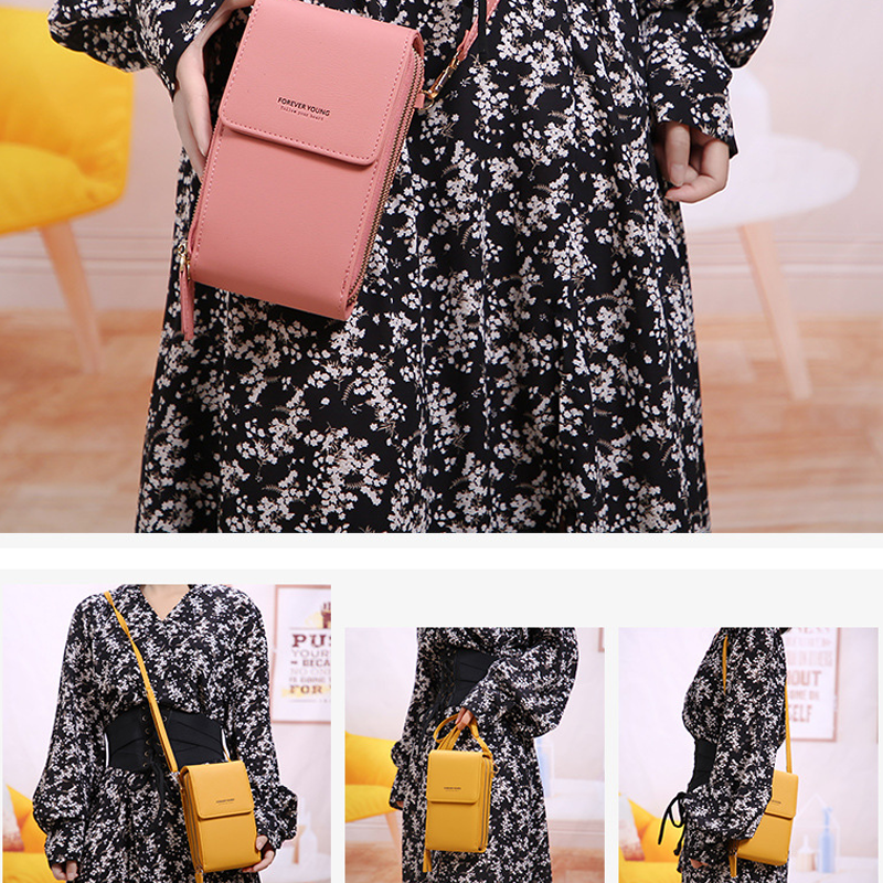 Touchscreen Phone Bag with Wallet Function – Compact Crossbody for Daily Use