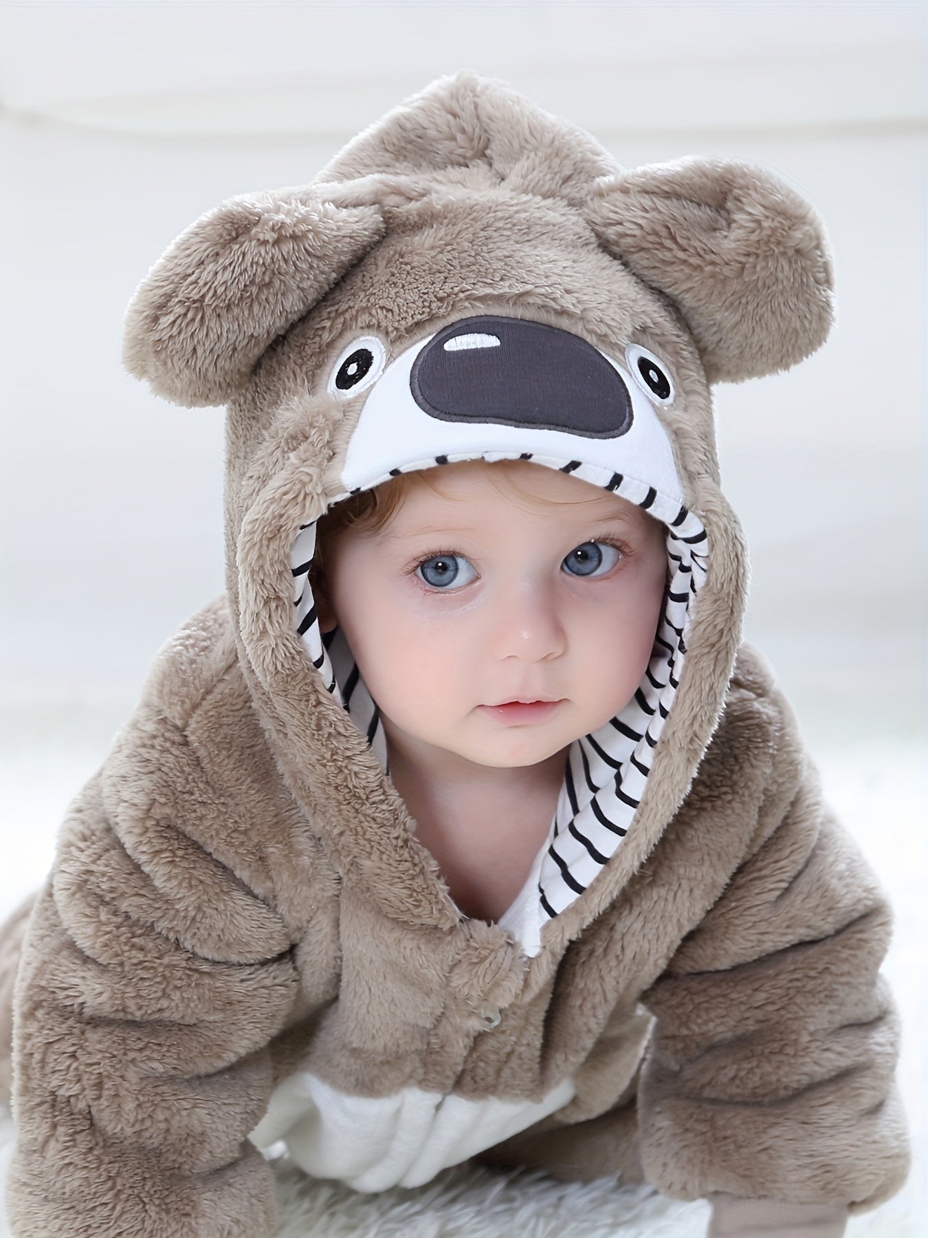 Bennie Bear Romper for Babies - Warm and Cozy Jumpsuit for Outdoors