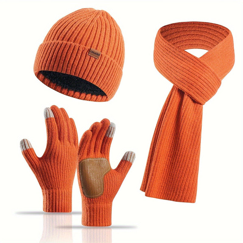 Joyful Winter Set - Hat, Scarf, and Gloves for Couples