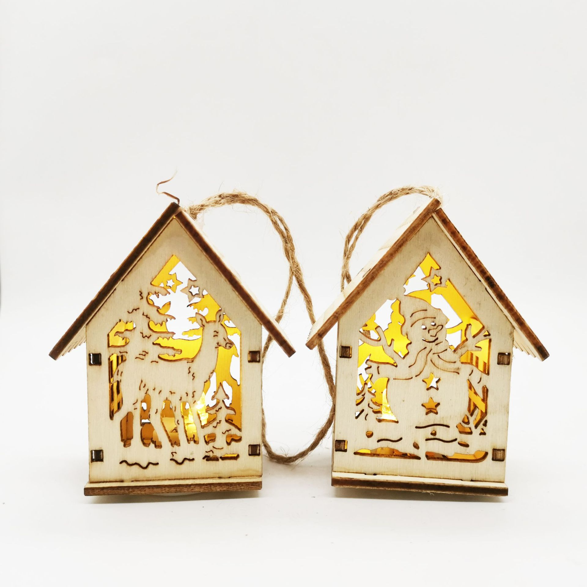 Wooden Christmas Decorations Set – Magical and Cozy